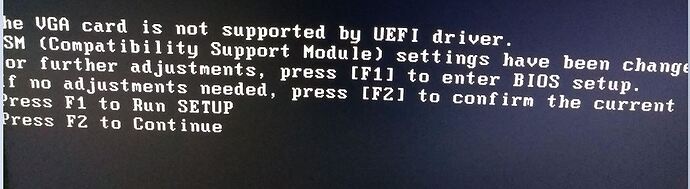 PhoenixMiner crashes and vga card is not supported by UEFI driver
