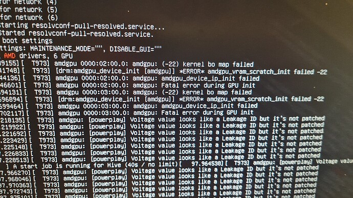 Problem kernel bo map failed